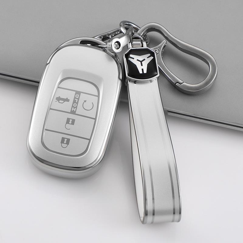 Honda Civic 11th Gen Key Cover, Sand Silver Full Protective Case