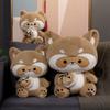 Love Raccoon Doll Plush Toy Raccoon Doll Children Soothing Pillow Ragdoll Birthday Gift