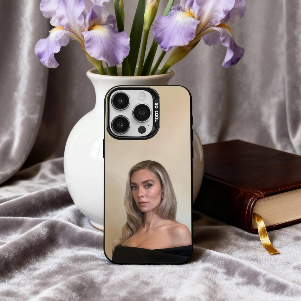 COOL V-Vanessa K-Kirby Actress Phone Case For iPhone17,16,15,14,13,12,11 Plus,Pro Max Candy Silver Plated Inside Cover