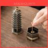 Classical Alloy Wenchang Tower Incense Burner For Home Office Decor And Spiritual Use