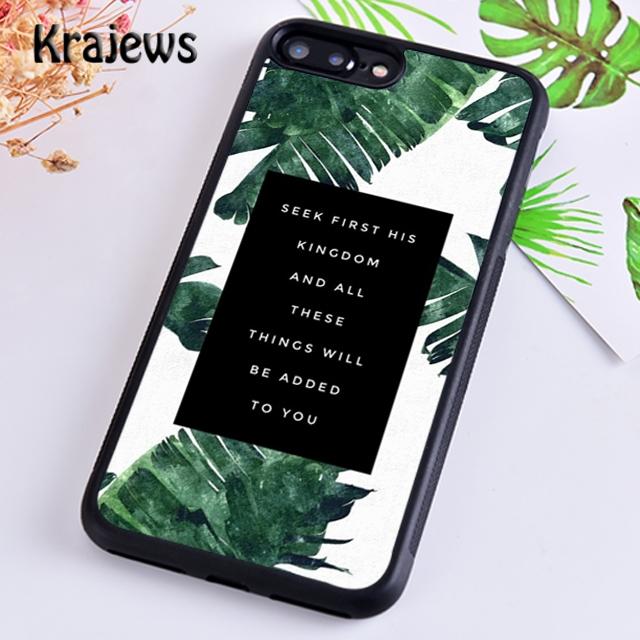 Krajews Bible Jesus Christian quotes Phone Case Cover For iPhone 17 Air 16 15 14 plus 11 12 pro max coque Fundas