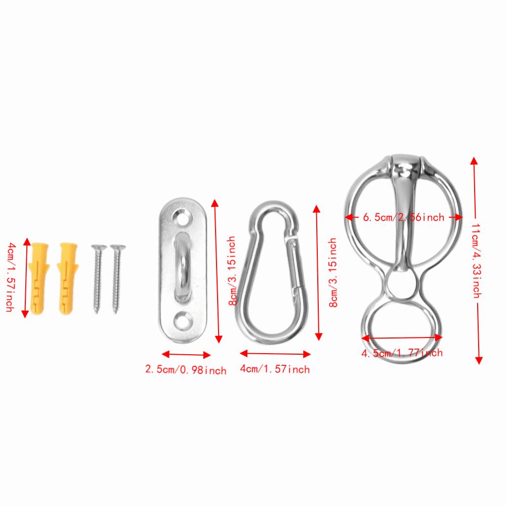 7Pcs Set Half Round Ring Horse Training Equipment Horse Tie Ring Part Professional Use