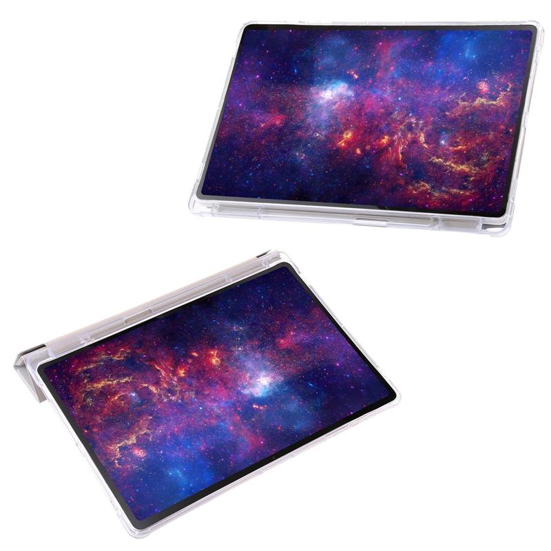 For Samsung Tab S10 S9 FE 10.9 Plus 12.4 13.1 Inch Case Acrylic Back Cover For Galaxy Tab A9 Plus S9 Fe 11" Pen Holder Cases