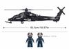 Latest 419Pcs Military Wz-10S Helicopter Gunship Bottom Air Overlord Blocks Construction Blocks Educational Toys For Kids