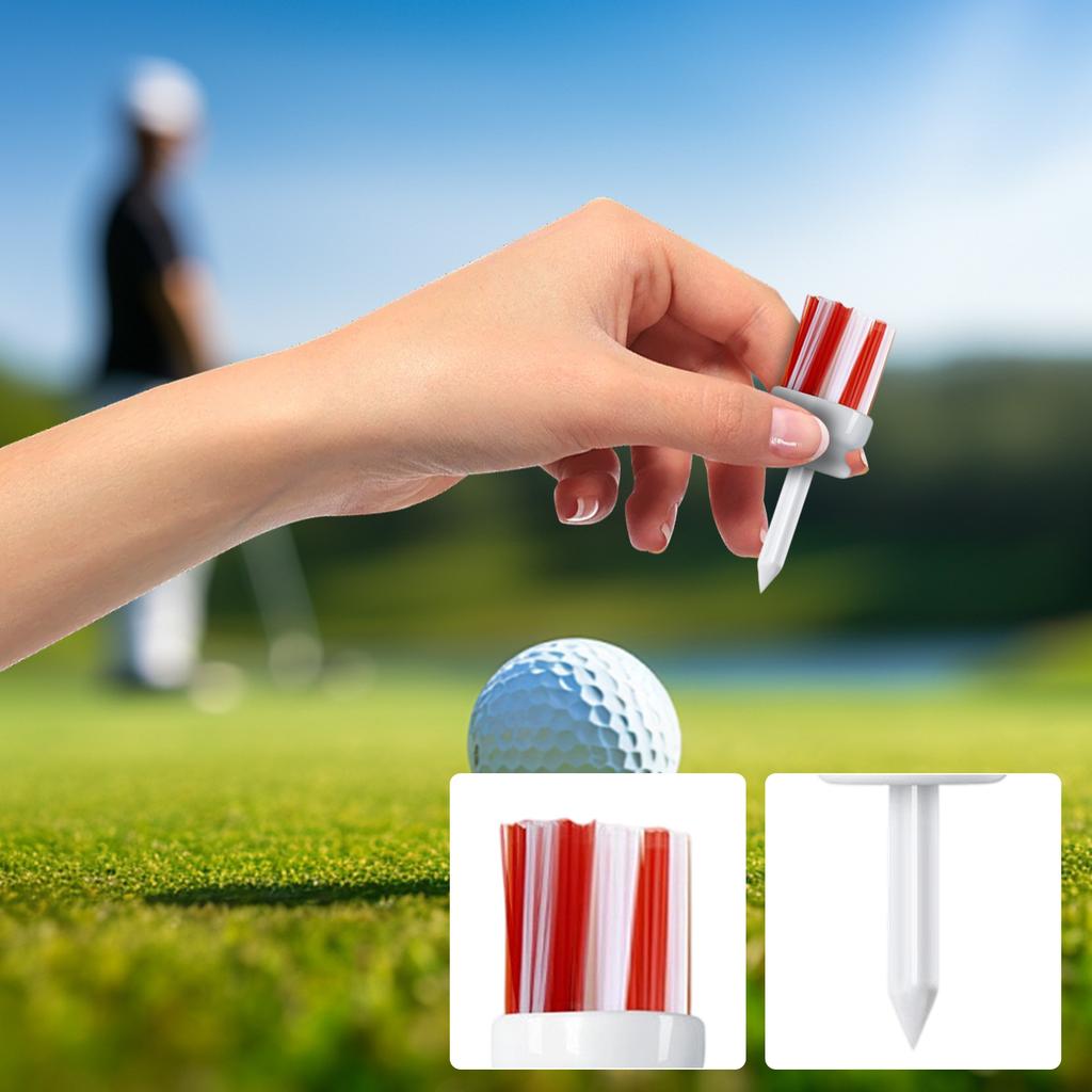 Golf Tee Brush Set with Fixed Limit Design Durable Bristle Heads for Cleaning Golf Tees and Maintaining Tee Surfaces Practical Golf Accessories