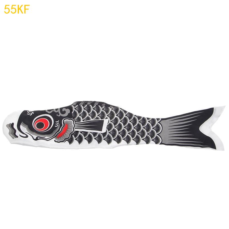 55KF 55cm Nobori Carp Wind Socks Koinobori Colorful Fish Flag Hanging Wall Decor