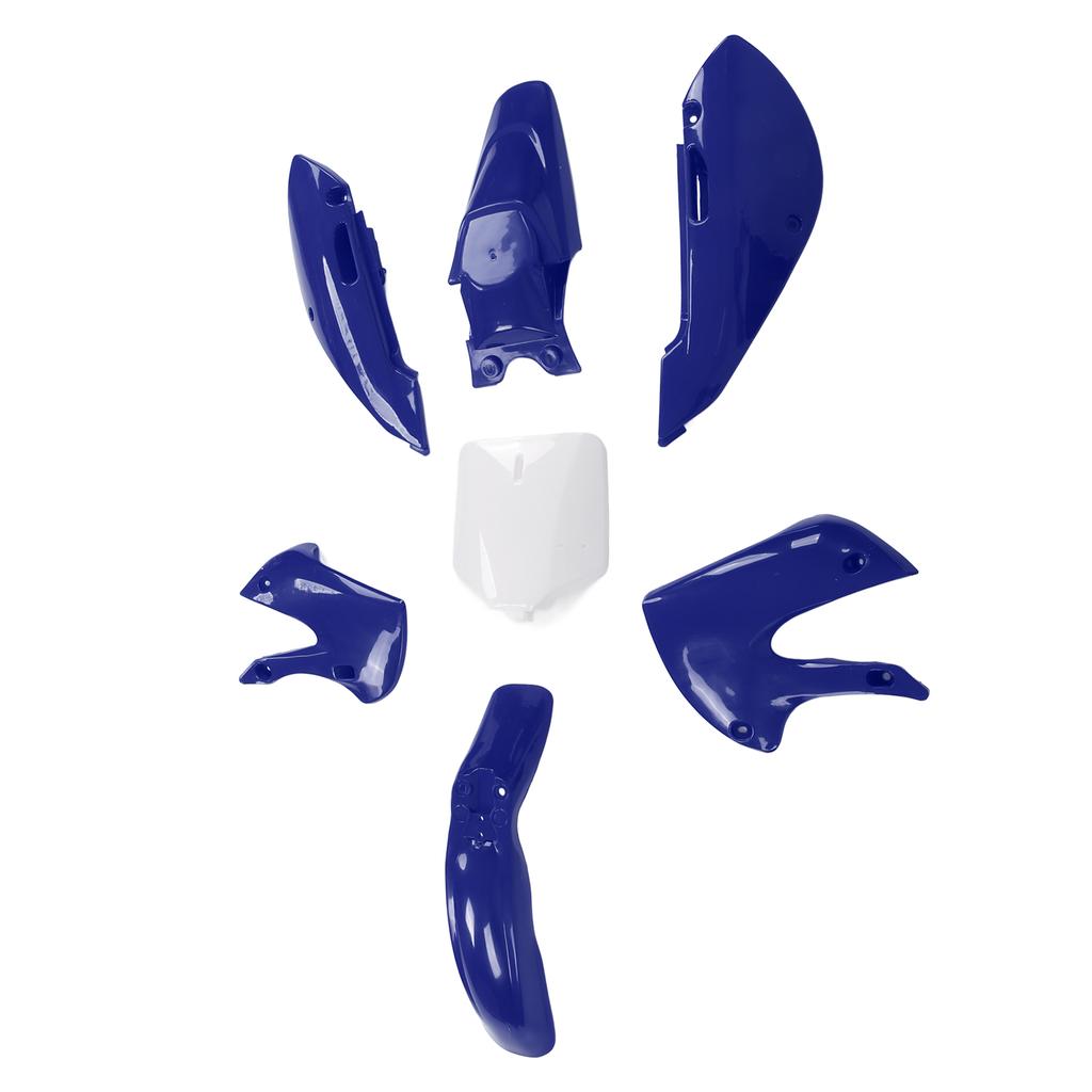 7-teiliges Dirtbike Kunststoff-Verkleidungsset Karosserieteile Verkleidungssatz Motorradzubehör Ersatz für KLX110 KX65