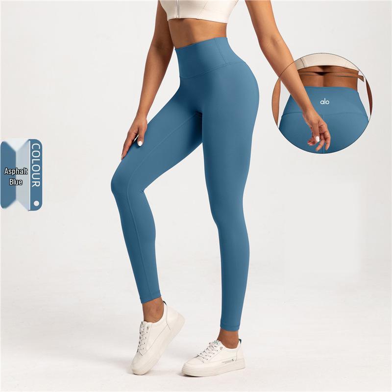 Alo Nude Feel Vysoký pás Dámske Bezšvové Jógové Nohavice na Zadok - Kontrola Brucha Fitness Oblečenie XL (140-150 jin)