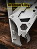 9in1 Multifunction Titanium Alloy SK5 Knife Crowbar Screwdriver Bottle Opener Outdoor Camping Riding Wrench EDC Window Breaker
