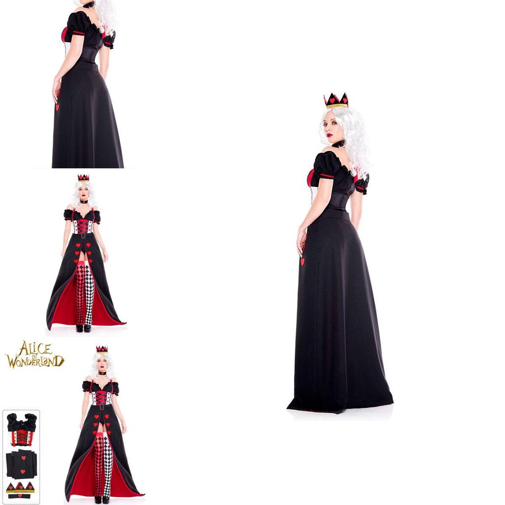 Stylish Alice In Wonderland The Red Queen Cosplay Costume Outfit