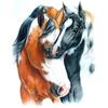New 5D DIY Diamond Painting Horse Diamond Embroidery Animal Cross Stitch Full Round Drill Crafts Home Decor Manual Gift