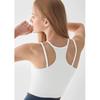 Aimeicgym Sexy European and American Style Sports Pilates Fitness Camisole for Women with Chest Pads Yoga Short Vest
