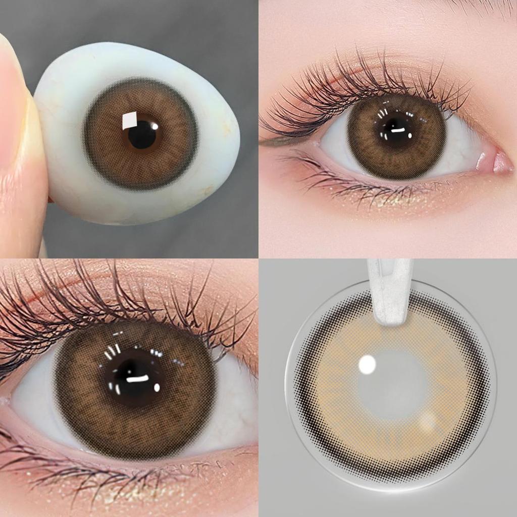 -1.00~-6.00 Graduated Contact Lenses for Eyes 1 Pair Contact Lenses with Diopters Diamond Eye Lenses Beauty Pupils Big Eye Lens for Eyes Cosmetic