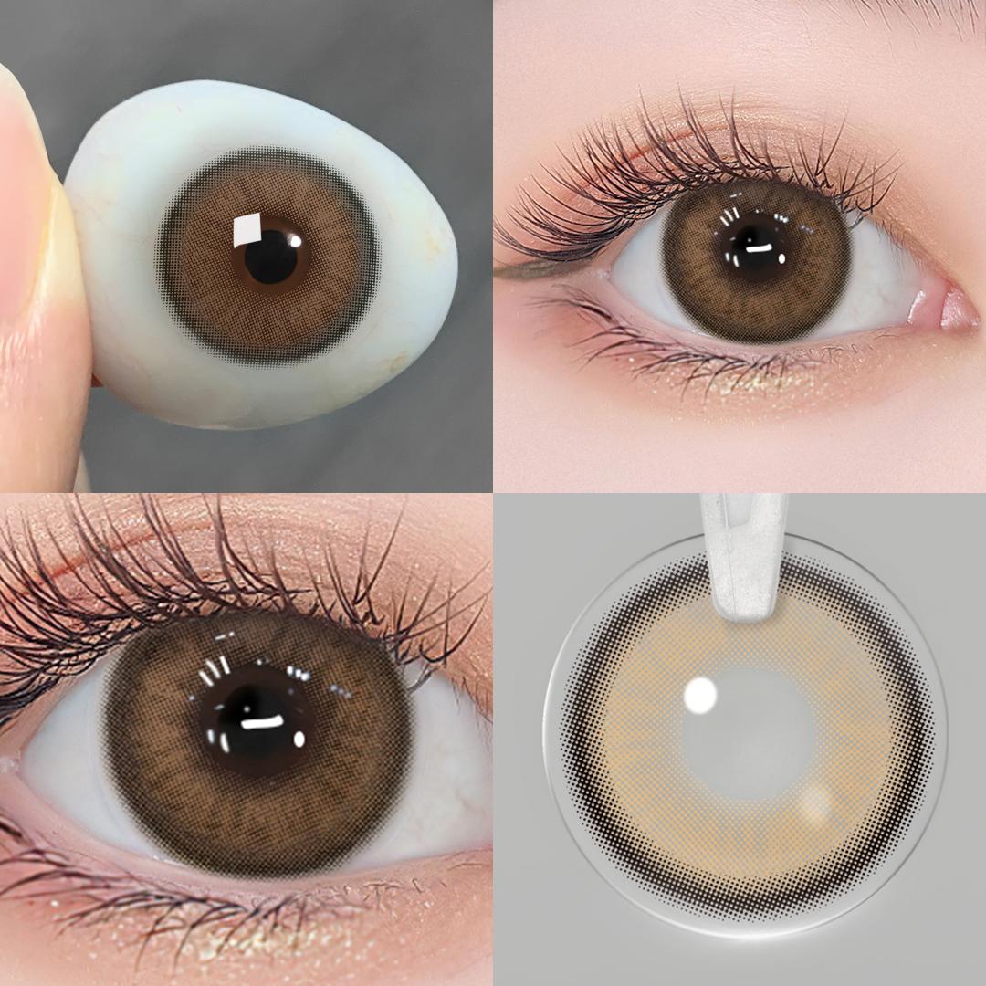 

-1.00~-6.00 Градуированные контактные линзы для глаз 1 пара контактных линз с диоптриями Алмазные линзы для глаз Красота зрачков Большие линзы для глаз Косметика -6.00