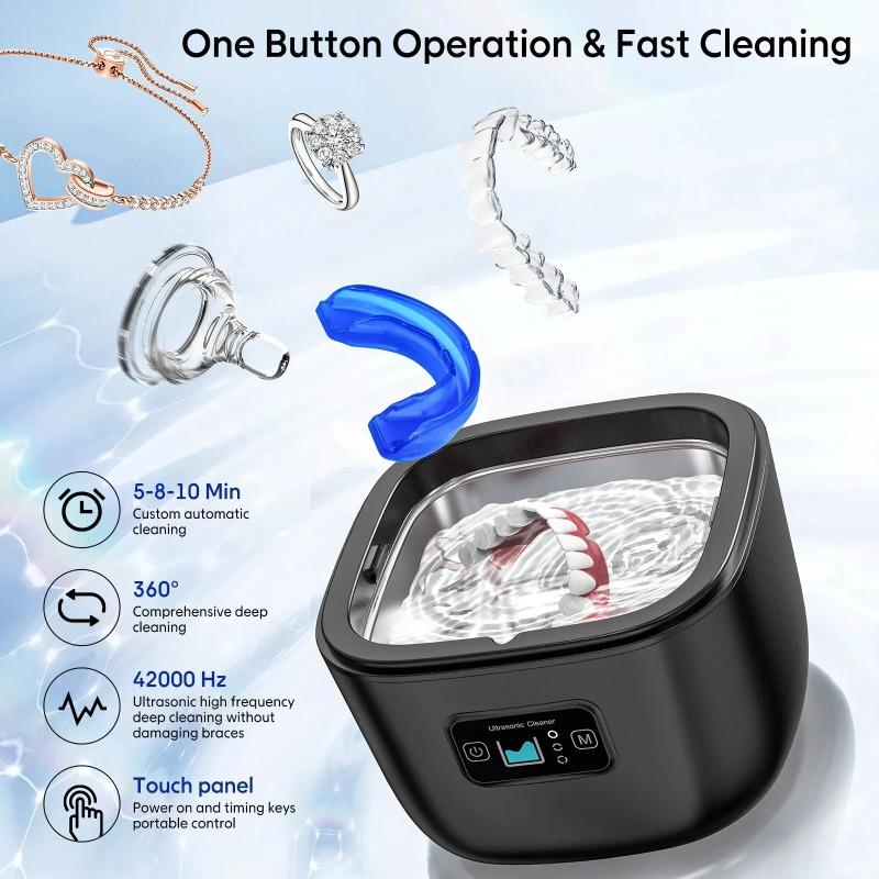 Ultrasonic Cleaning Machine Multi-function High Frequency Vibration Wash Cleaner Jewelry Glasses Watch Dentures Cleaner