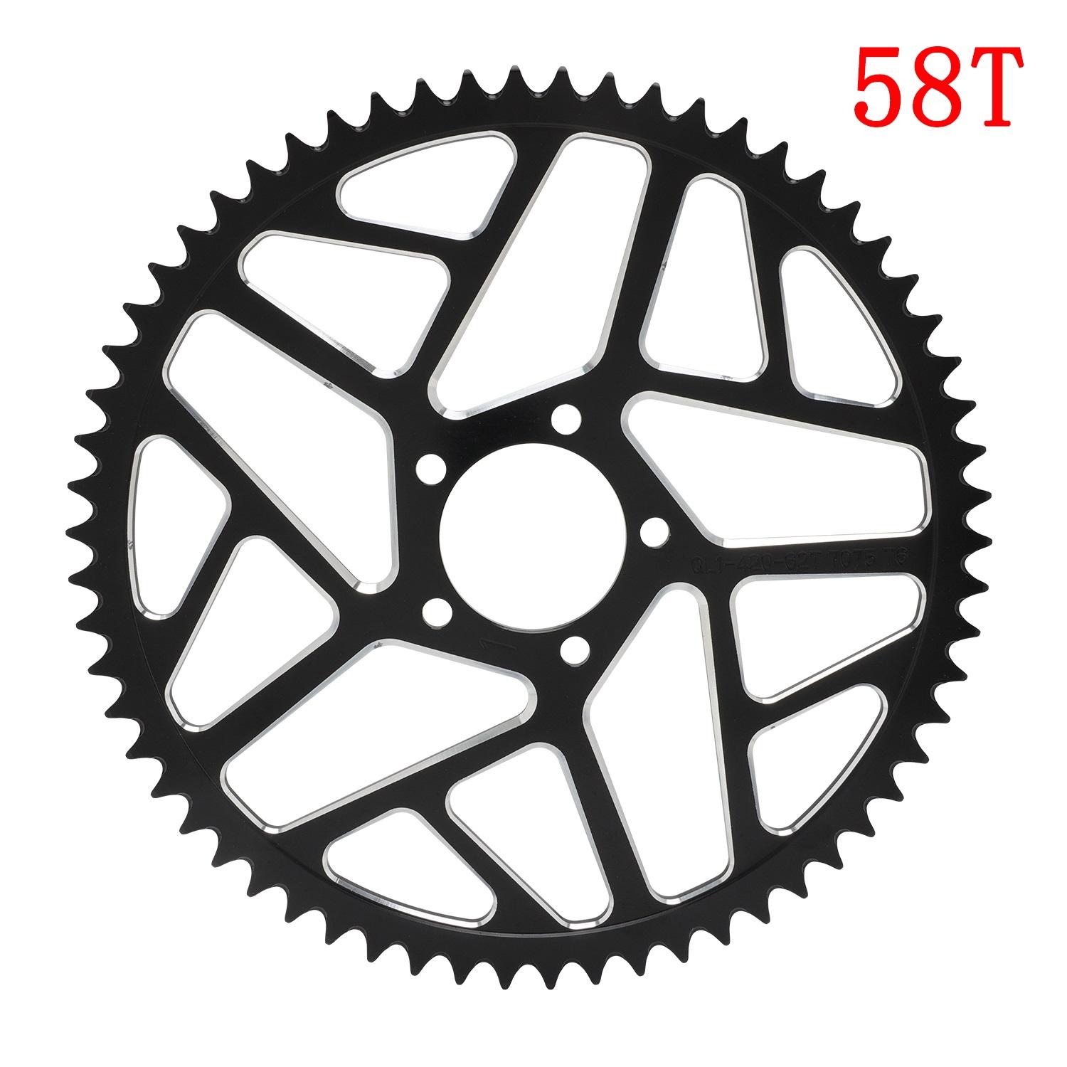 Motorcycle 7075 Aviation Aluminum Alloy 58T 62T Chain Sprocket For Surron Lightbee S X Segway X160 X260 Talaria Sting JFG