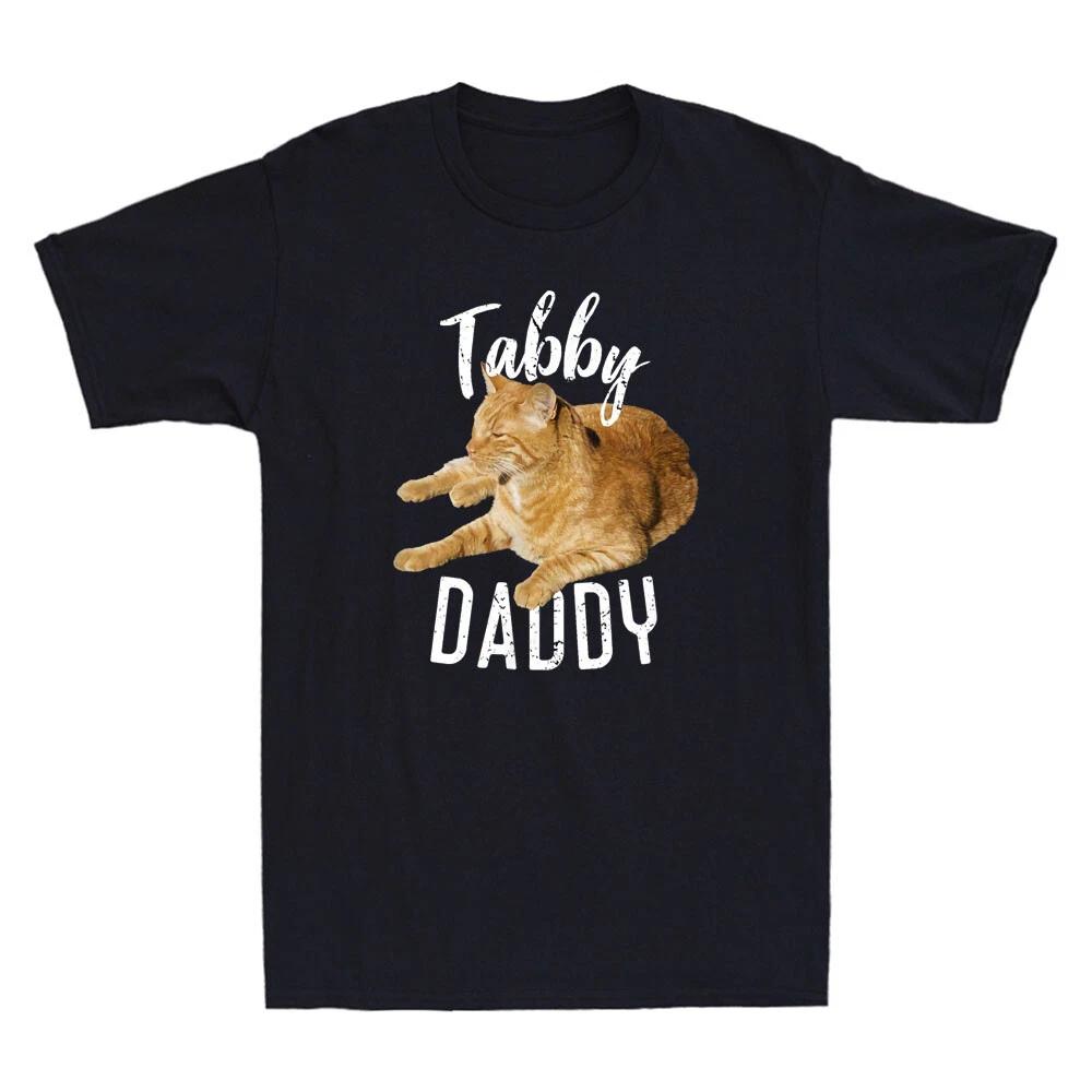 Tabby Daddy Cat Lover Funny Cats Saying Quote Graphic Gift Vintage Men s T-Shirt XS