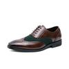 2026Fashion leather shoe pointed - toe breathable formal shoes formal business office party shoe solid color lace-up Men's shoes