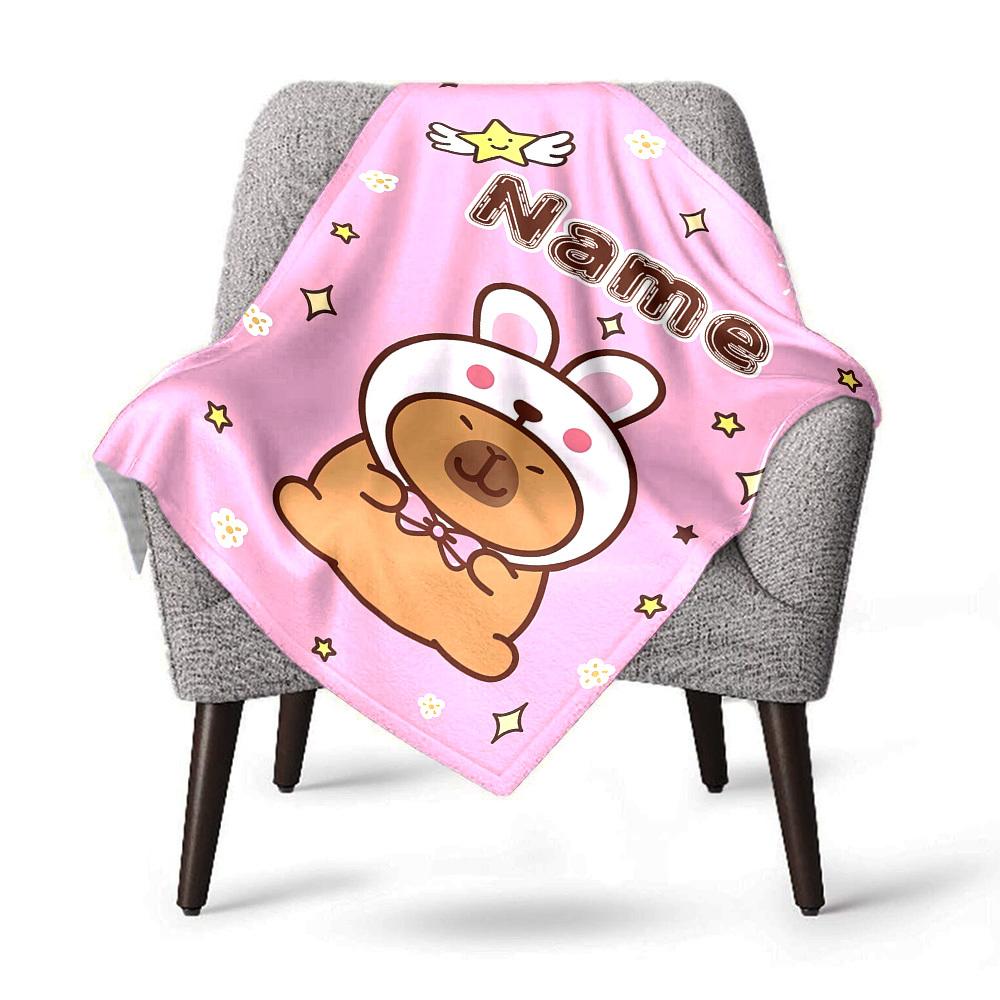 Cute Kittens Customize Your Name Outdoor Blanket Cozy Soft Lightweight Allseason Multipurpose Throw For Travel Camping Picnics Sofa Office Bed Living