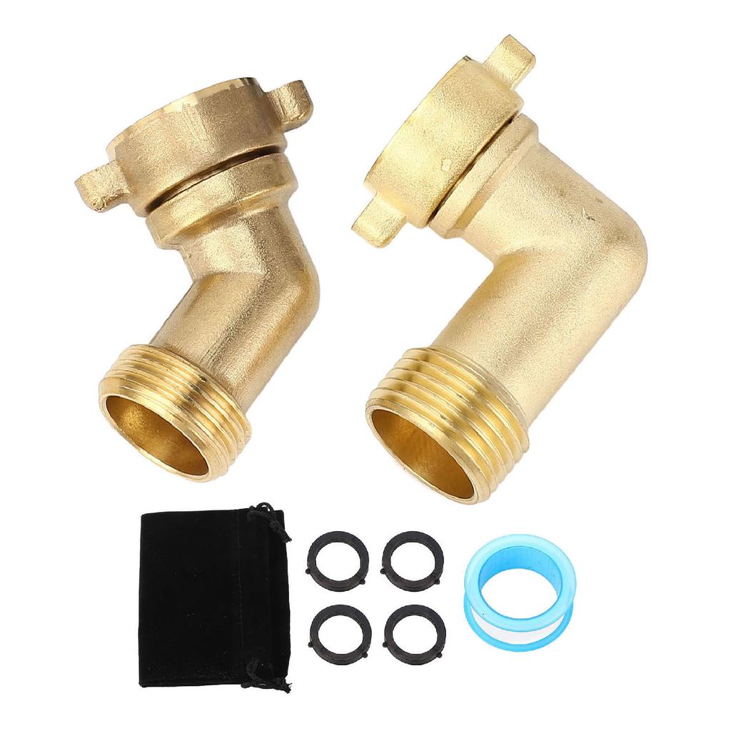 RV Water Hose Elbow Space Saving Sturdy RV Drinking Water Hose Adapter Connector for Campervan Motorhome Trailer Marine