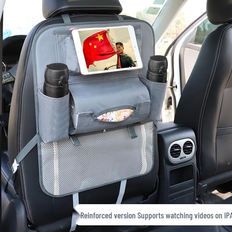 Children's Multifunctional Car Seat Organizer with Touch Screen Compartment