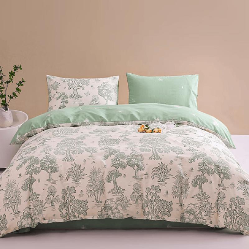 Jieliya Washed Cotton 4-Piece Bedding Set