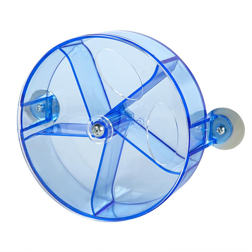 

Вращающаяся кормушка для попугая Акриловые игрушки для клевания и жевания для птиц Сложные колеса для поиска корма для птиц Попугай синий