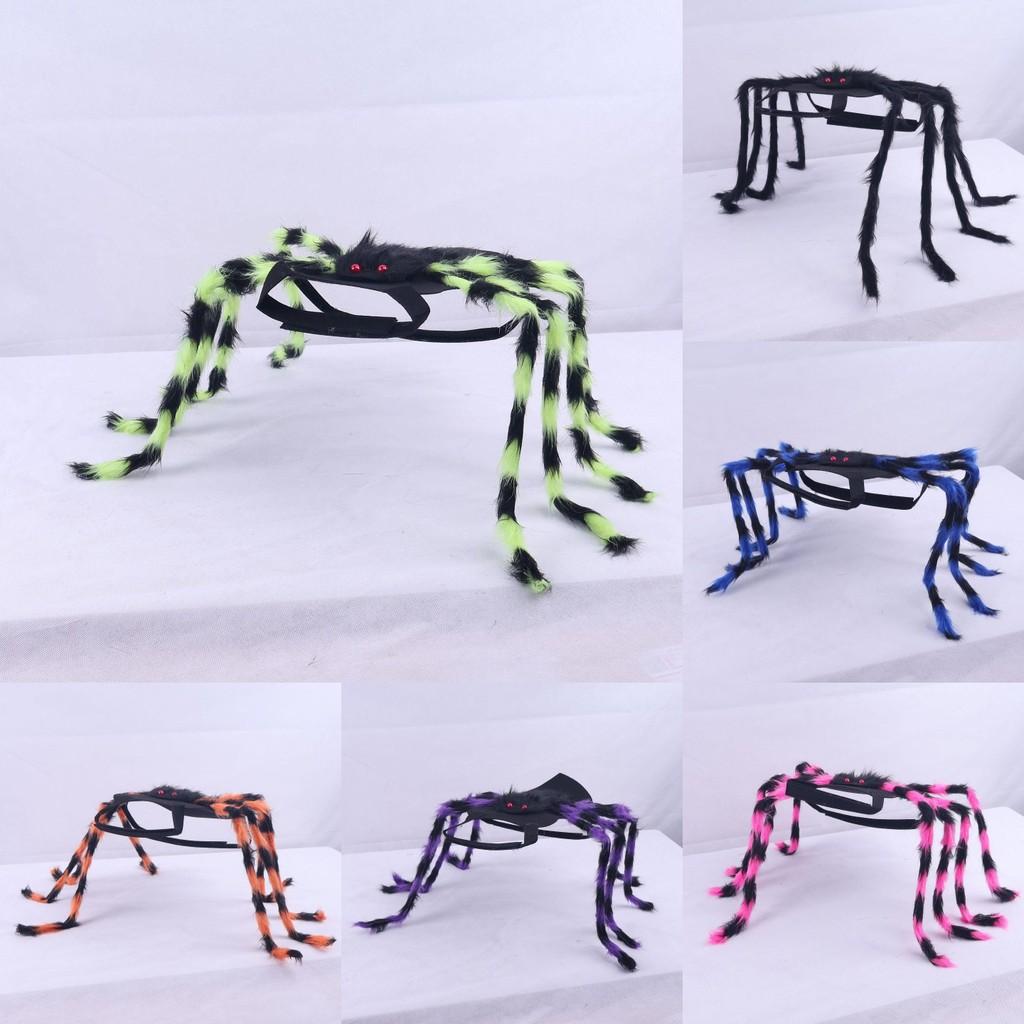 Halloween Spider Dog Costume With Fabric Material Pet Dress Up Accessory Party