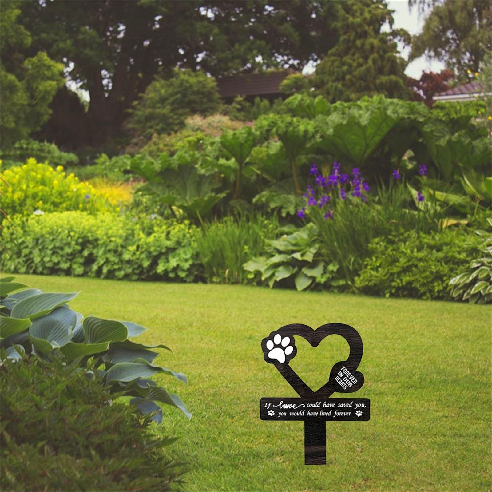 

Мемориальный садовый столб для домашних животных, долговечные мемориальные маркеры для могил домашних животных, мемориальные садовые украшения для кладбища, декор садовой могилы для сада, двора,