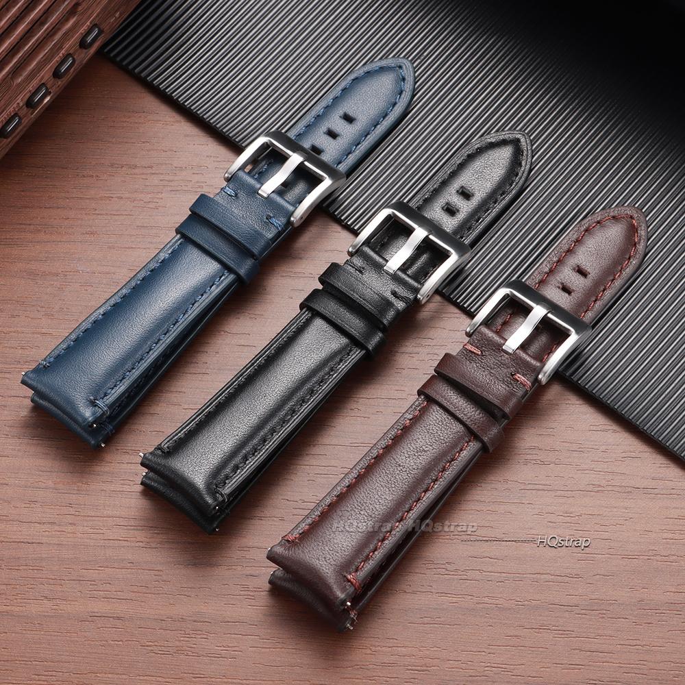 Quick Release Vintage Retro Leather Watch Strap for Seiko for Omega 20mm 22mm 24mm Soft Cowhide Bracelet Men Women Watch Band