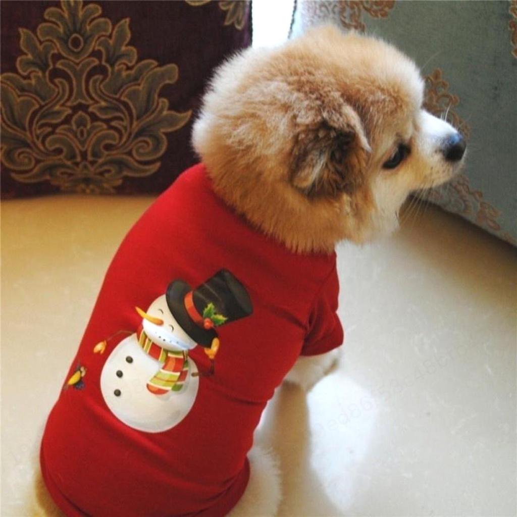 Buy Christmas Dog Clothes For Dogs Winter Cotton Dog Christmas Costume