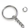 25mm Key Ring with 4-Section Twist Chain, Available In Packs of 50 or 100