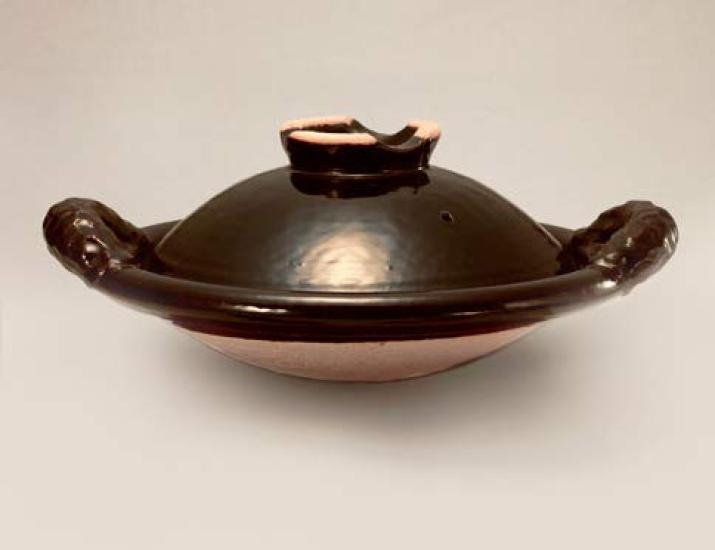 

Doraku black pot 9 cm (Nawate) коричневый