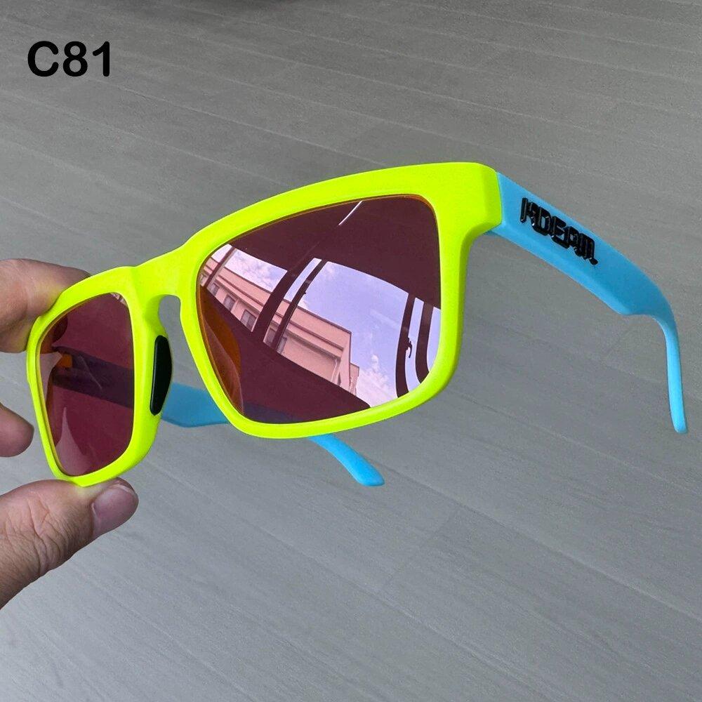 New Color KDEAM Brand Design Men Square Polarized Sunglasses Fashion Women Shades Travel Sun Glasses Reflective Coating Lens