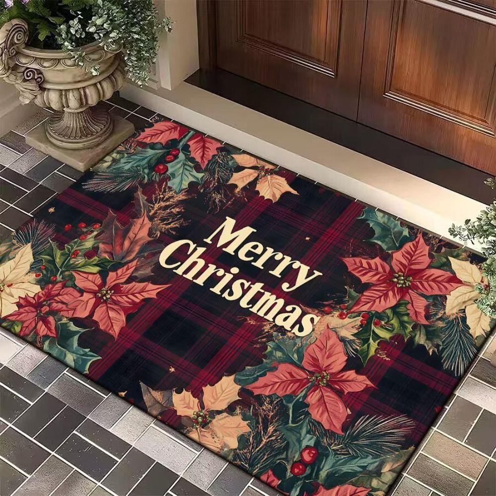 1PC Anti-Slip Door Mat Rectangle Fade Resistant Indoor and Outdoor Door Mat 15.75X23.62in Anti-Slip Doormat