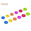 12Pcs/Set Silicone Sensory Ring Toy Stress Relief Textured Circle Fidget Toy Portable Travel Kids Teens Adults Stretchy Calming Colorful Ring Toy