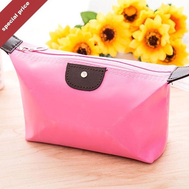 Fashion Lady Travel Make Up Cosmetic Pouch Bag Clutch Handbag Casual Purse HOT (Color:11 Colors)