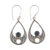 Black Onyx Gemstone 925 Sterling Silver Handmade Jewelry Earrings 1.91" For Wife EE-90-17