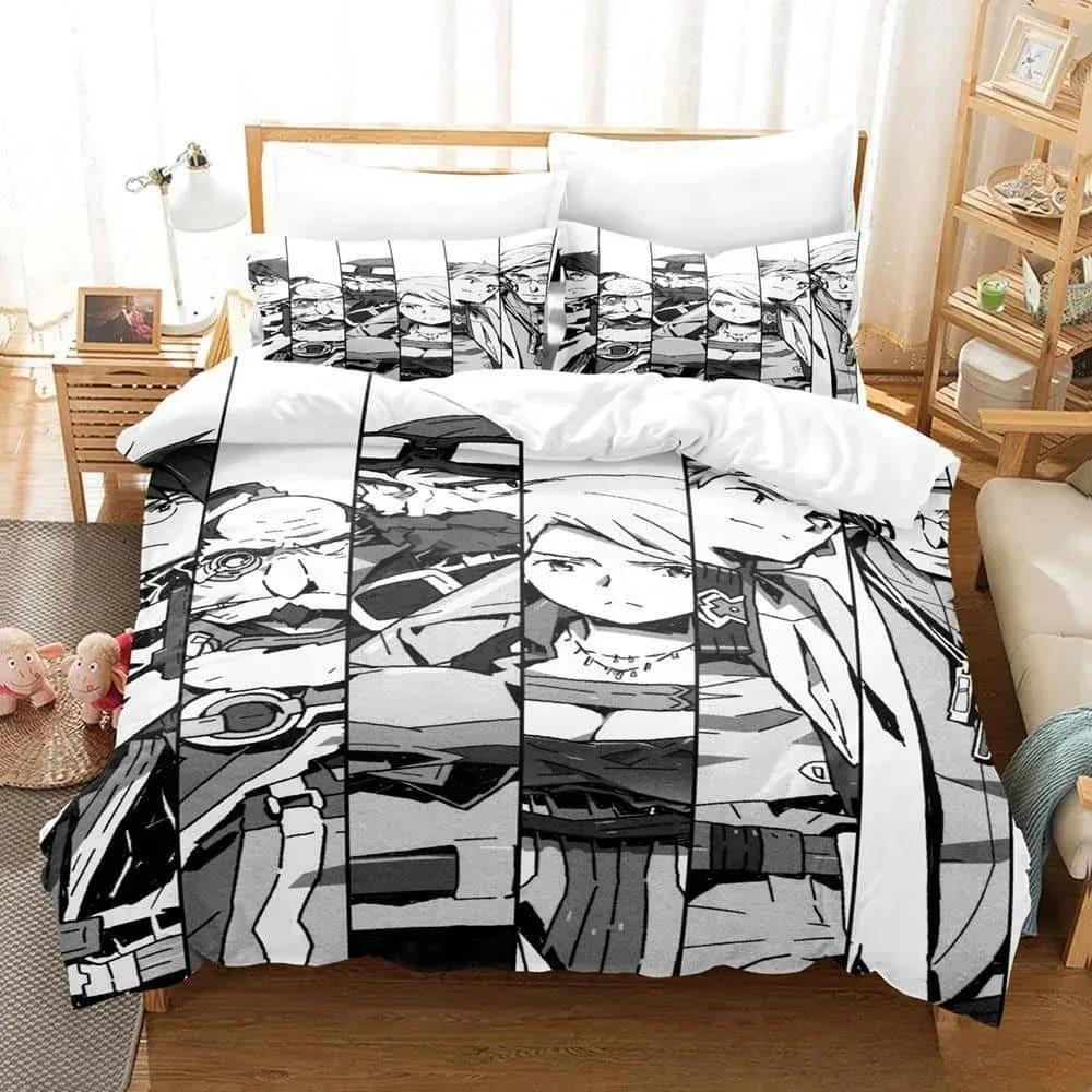 3D Cartoon Log Horizon Bettwäsche-Set Einzelbett Twin Full Queen King Size Bettset Erwachsene Kind Schlafzimmer Bettbezug-Sets Für Heimtextilien