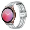 Watch Band for Garmin Vivoactive 4 Stainless Steel 7-Beads Silver Strap
