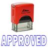 APPROVED Self Inking Rubber Stamp Office Stationary Custom Shiny Stamp