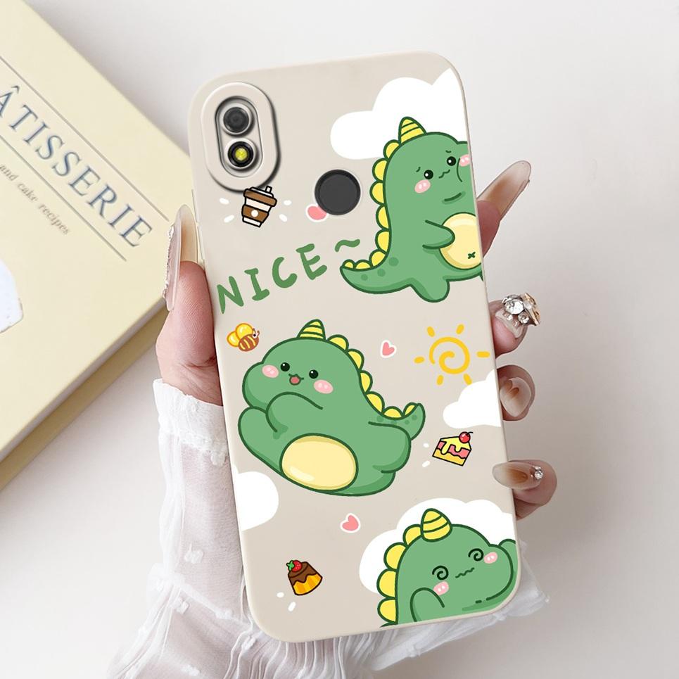 For Tecno Pop 3 Plus BB4 Spark 4 Lite Soft Silicone Cute Cartoon Animals Dragon Painted Matte Cover Pop3 Bumper 6.52" Phone case