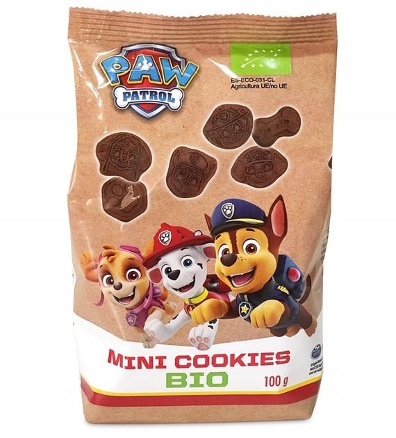 PAW PATROL MINI COCOA COOKIES FOR CHILDREN ORGANIC 100g
