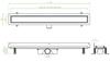 Odpływ Liniowy 100 Cm Niski Basso Inox Cob_211D