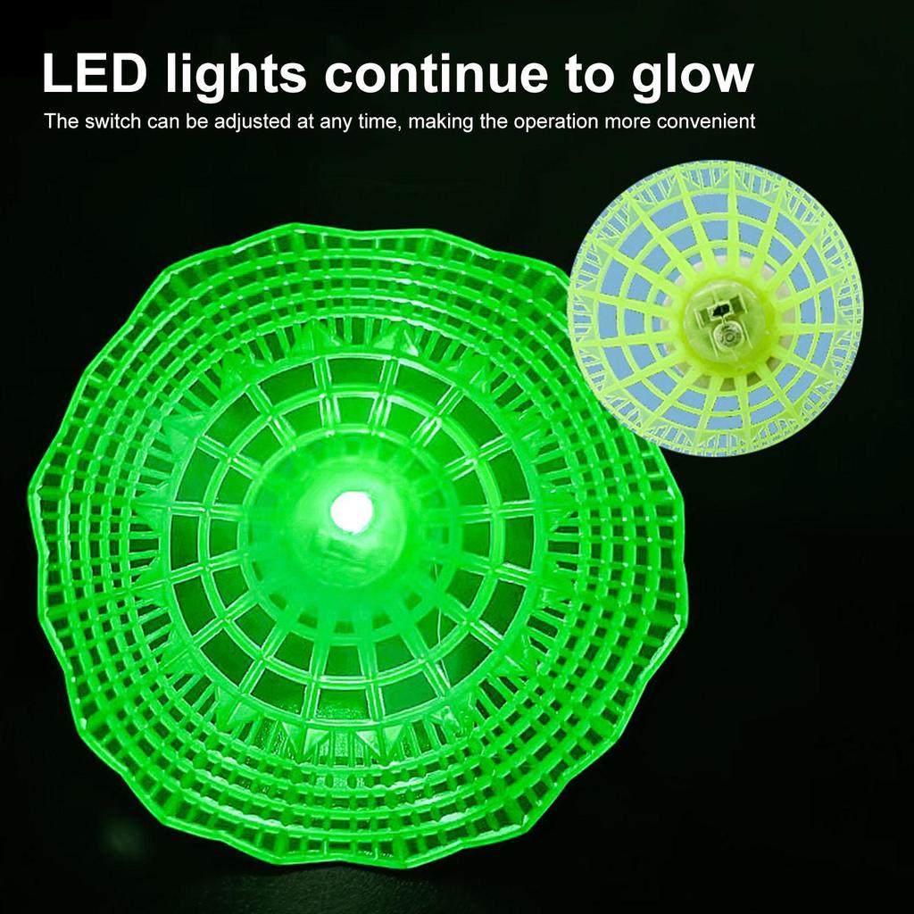 3/6Pcs Luminous Badminton Balls Set, Nylon Sport Badminton, Colorful Light-up Shuttlecocks for Indoor/Outdoor Sports