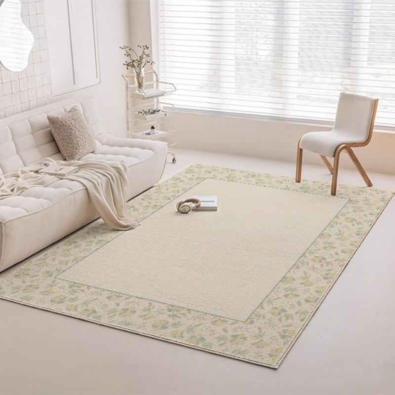 Floral Carpet French Vintage Style Bedroom Bedside Rug for Living Rooms Studies Balconies and Other Indoor and Outdoor Decor Mat