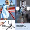 Portable Selfie Stick Tripod 67.6 Inch Extendable Phone Tripod Stand for Video Recording Live Strming Group Photos with Detachable Phone Clip Remote S