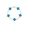 New Arrival Four-leaf Clover Bracelet Natural Mother-of-pearl Agate Accessible Luxury Women's Bracelet