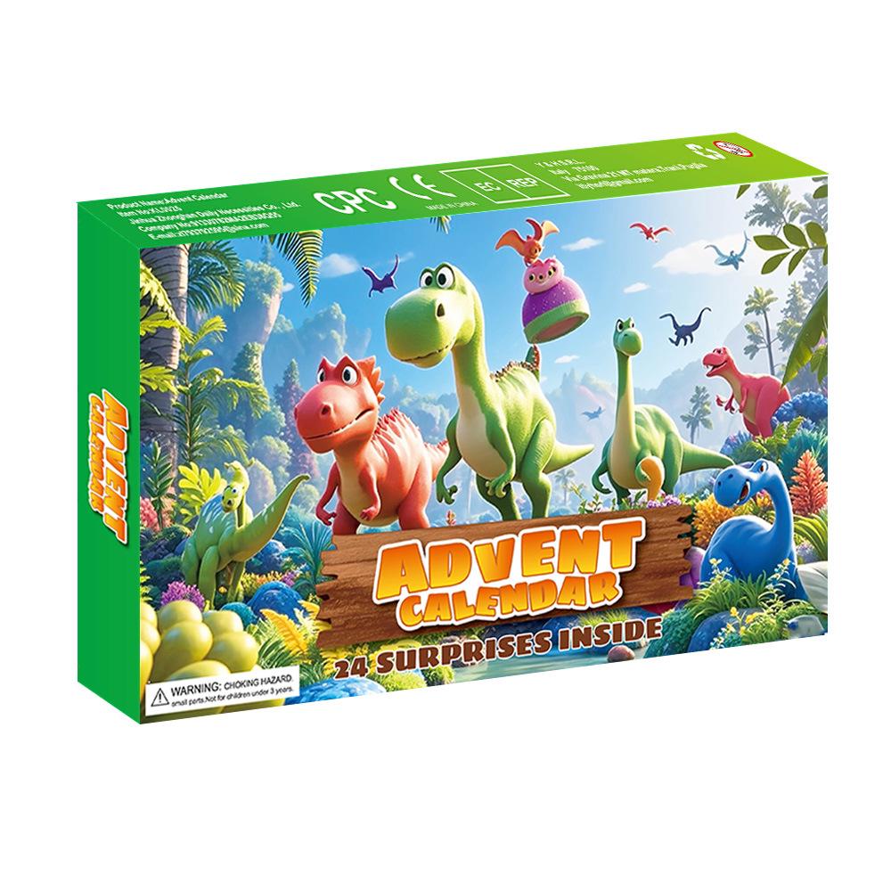 24denní dinosauří vánoční odpočítávací krabička: Trhací hra a dárek pro děti