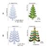 Diy Crystal Drop Glue Aromatherapy Gypsum Abrasive Three-dimensional Christmas Tree Decor Ornament Pendant Silicone Mold